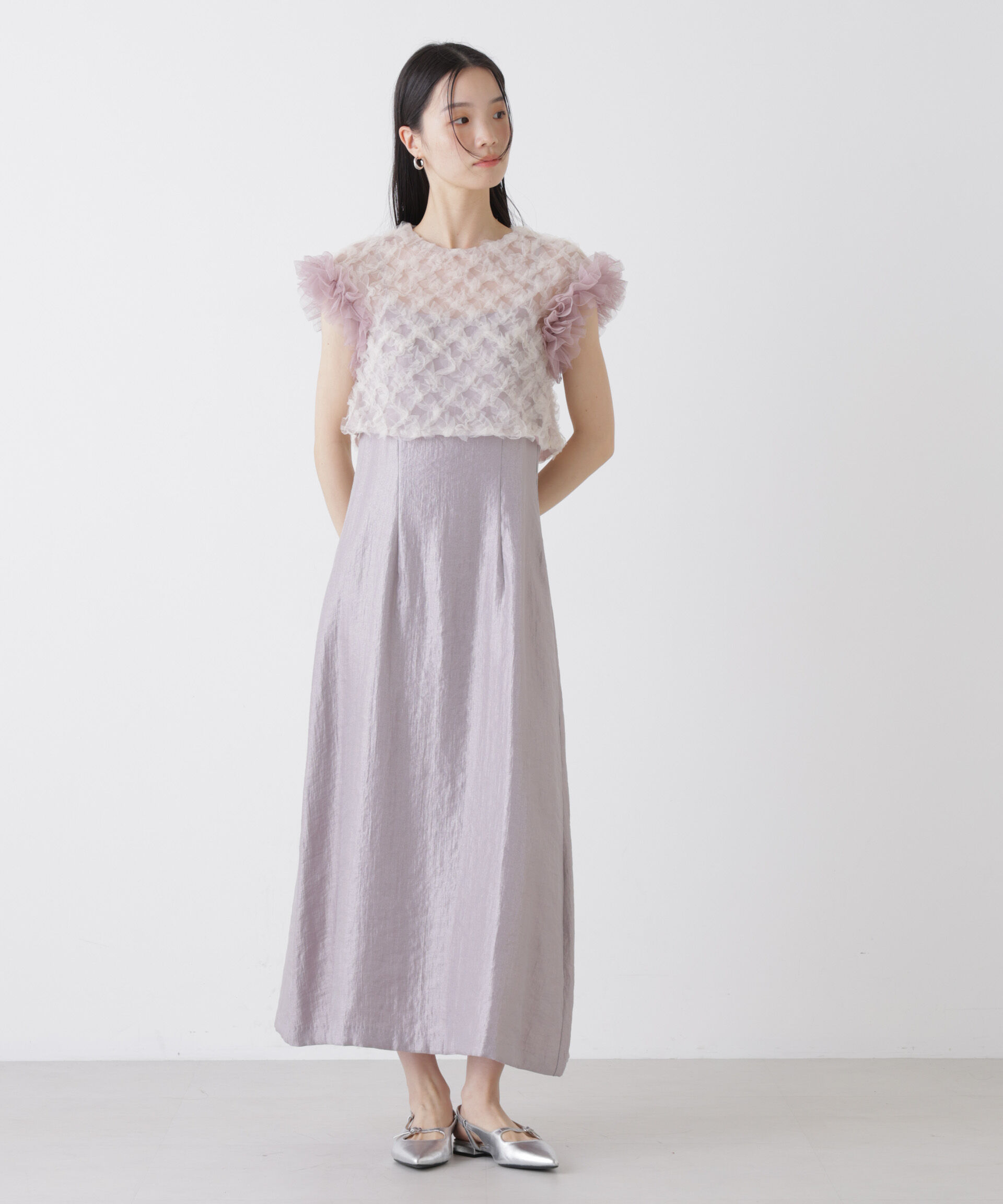 nano･universe「kaene/ボリュームブラウスセットドレス」|ワンピース|