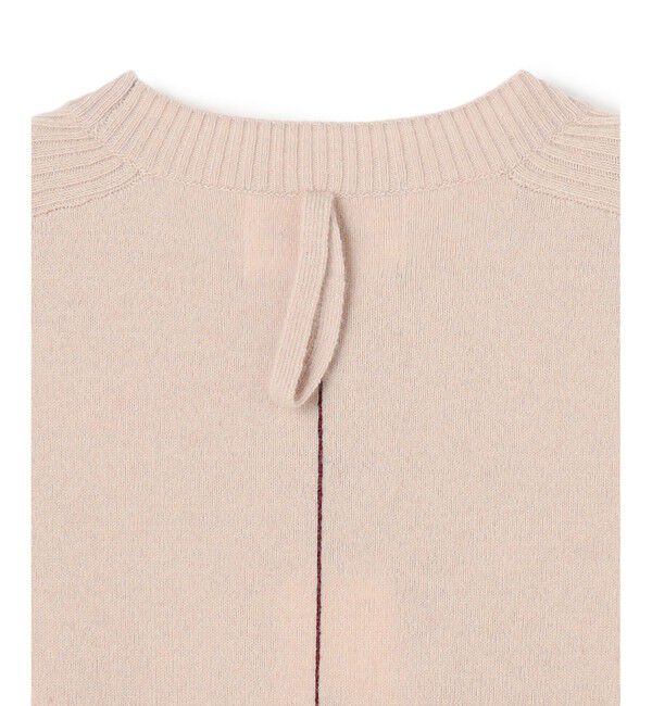 BEIGE,「【洗える】POMPE / ウールカシミヤ配色ラインクルーネックニット」|ニット・セーター|