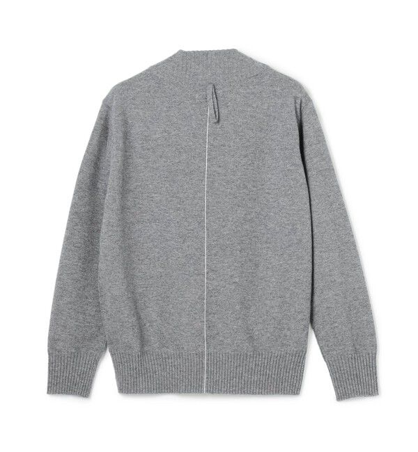 BEIGE,「【洗える】POMPE / ウールカシミヤ配色ラインVネックニット」|ニット・セーター|