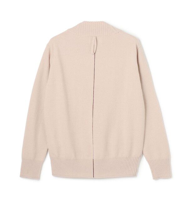 BEIGE,「【洗える】POMPE / ウールカシミヤ配色ラインVネックニット」|ニット・セーター|