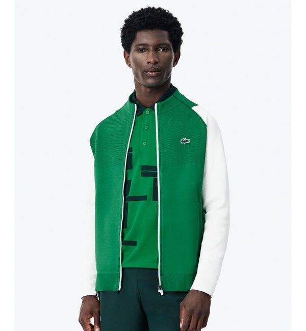 LACOSTE「『ノバク・ジョコビッチ』ウルトラドライセレモニージャケット / トラックジャケット」|スウェット・ジャージ|グリーン