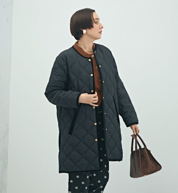 TAION×LIMONTA】別注ベロアパイピングロングダウン（NOLLEY'S