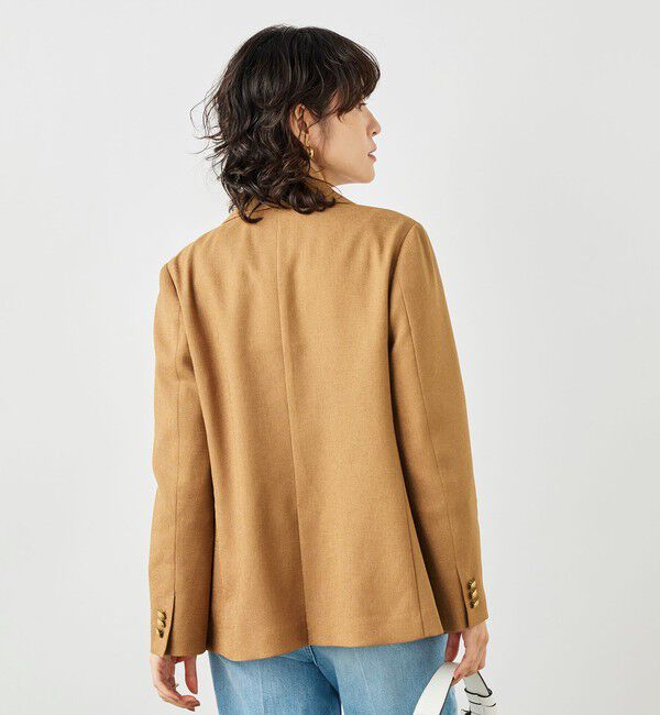 NOLLEY'S「《セットアップ対応》ウォッシャブルハイスペック麻調ダブルジャケット」|テーラードジャケット|