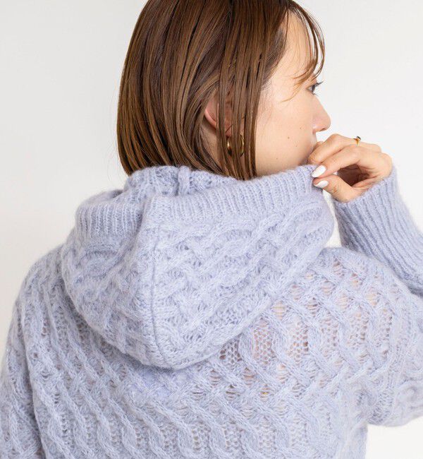 NOLLEY'S sophi「【WALANCE/ワランス】wool mohair cable balaclava」|ニット・セーター|