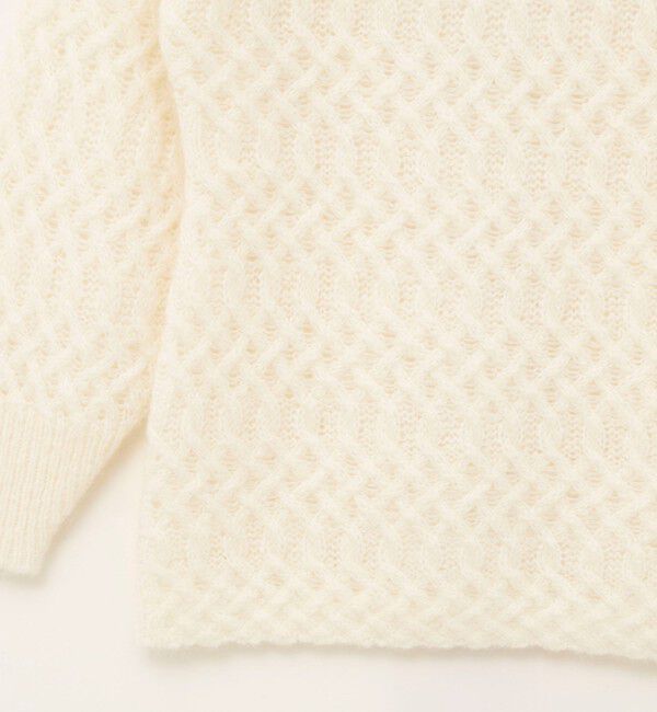 NOLLEY'S sophi「【WALANCE/ワランス】wool mohair cable boatneck top」|ニット・セーター|