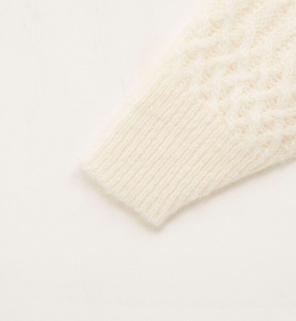 NOLLEY'S sophi「【WALANCE/ワランス】wool mohair cable boatneck top」|ニット・セーター|
