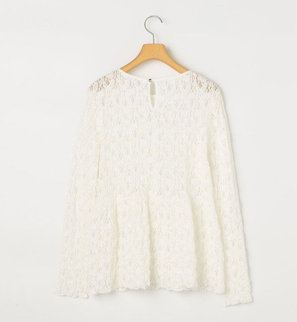 NOLLEY'S sophi「ウォッシャブルストレッチレースペプラムプルオーバー」|シャツ・ブラウス|