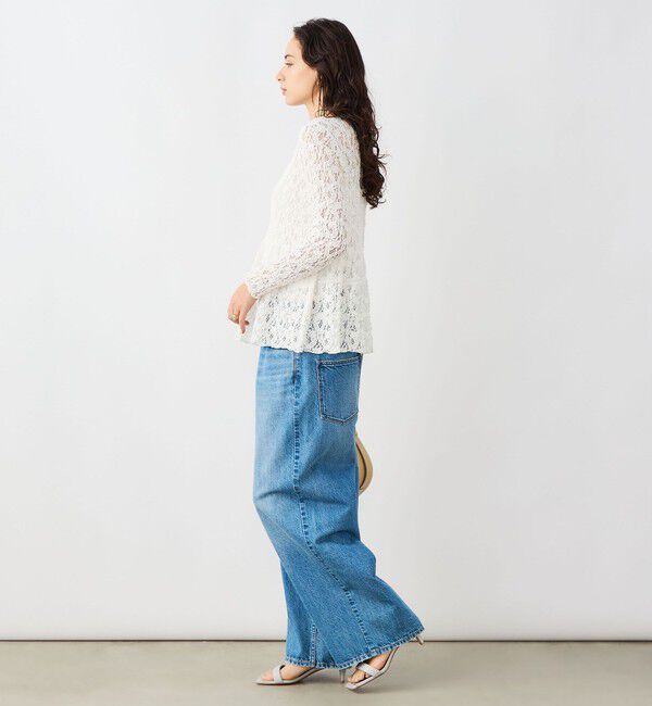 NOLLEY'S sophi「ウォッシャブルストレッチレースペプラムプルオーバー」|シャツ・ブラウス|