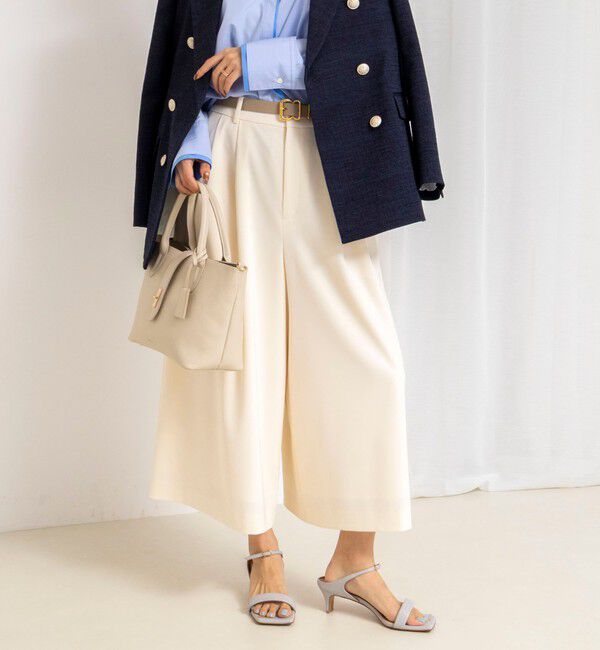 NOLLEY'S「ウォッシャブルクロップドワイドツイルパンツ」|その他|