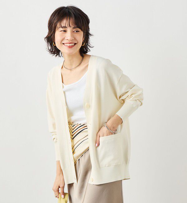 NOLLEY'S sophi「《手洗い可能》マルチファンクションVネックカーディガン」|カーディガン|