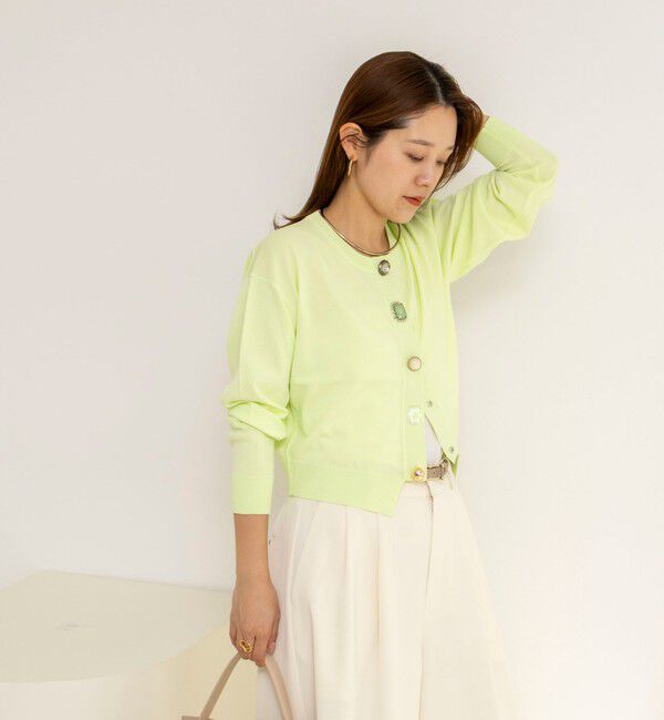 NOLLEY'S「《手洗い可能》ランダムビジューカーディガン」|カーディガン|