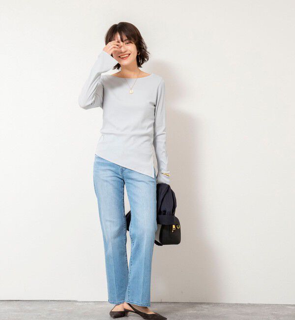 NOLLEY'S sophi「ウォッシャブルベアテレコスリットロンＴ」|Tシャツ・カットソー|