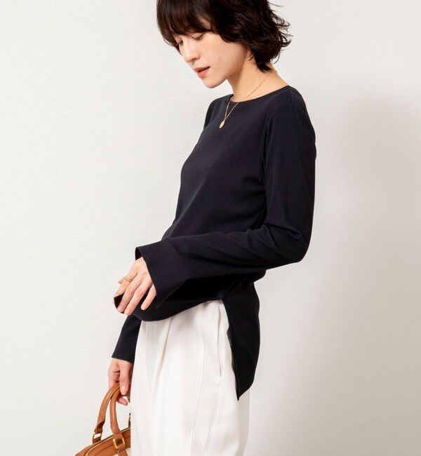 NOLLEY'S sophi「ウォッシャブルベアテレコスリットロンＴ」|Tシャツ・カットソー|