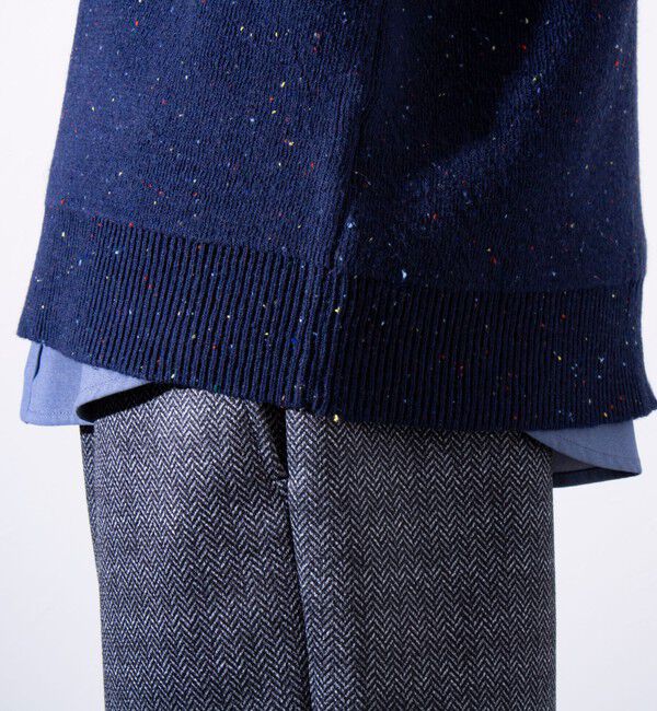 GLOSTER「【GLOSTER/グロスター】カラーネップ プルオーバー クルーネックニット」|ニット・セーター|