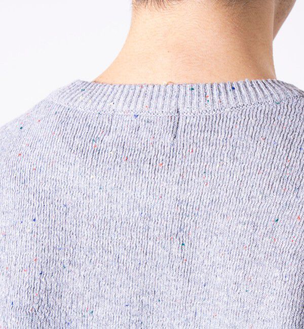 GLOSTER「【GLOSTER/グロスター】カラーネップ プルオーバー クルーネックニット」|ニット・セーター|
