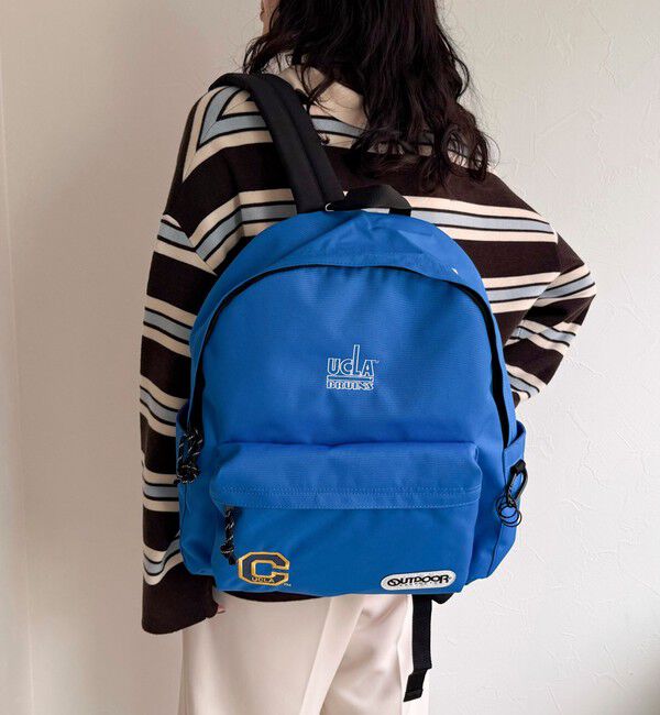 fredy emue「【OUTDOOR PRODUCTS /アウトドアプロダクツ】College刺繍リュックサック」|リュック|ブルー