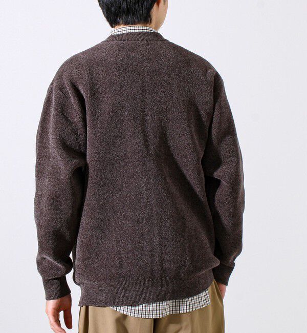 GLOSTER「【チクチクしないニットシリーズ】モールダブルフェイス クルージップカーデ」|カーディガン|