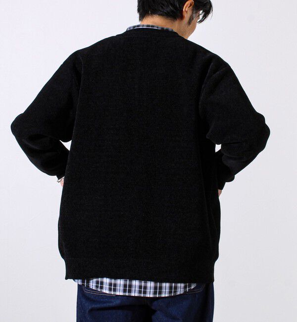 GLOSTER「【チクチクしないニットシリーズ】モールダブルフェイス クルージップカーデ」|カーディガン|