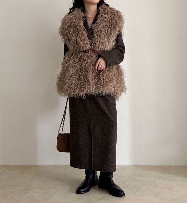 fredy emue「【LANCER CLOTHING CORPORATION】LONG FUR VEST」|ベスト・ジレ|