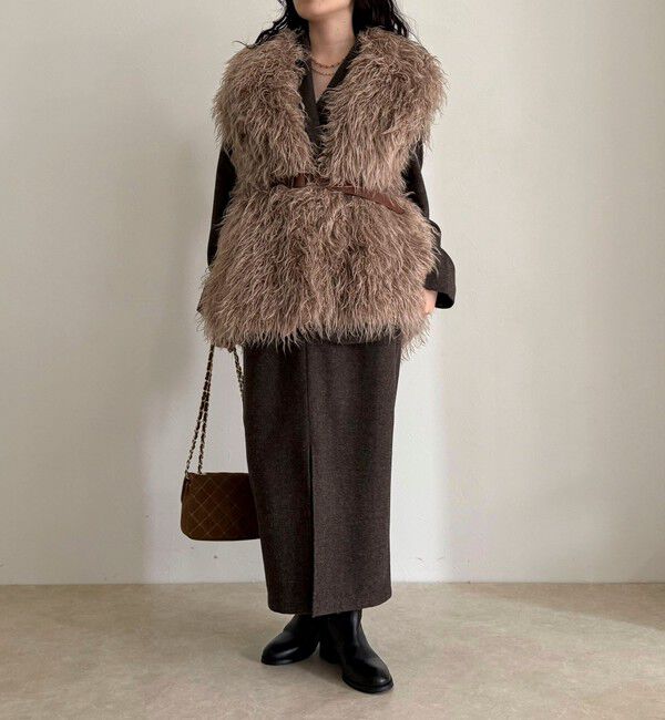 fredy emue「【LANCER CLOTHING CORPORATION】LONG FUR VEST」|ベスト・ジレ|