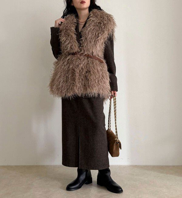 fredy emue「【LANCER CLOTHING CORPORATION】LONG FUR VEST」|ベスト・ジレ|