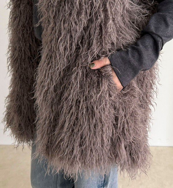 fredy emue「【LANCER CLOTHING CORPORATION】LONG FUR VEST」|ベスト・ジレ|