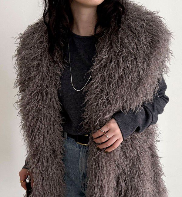 fredy emue「【LANCER CLOTHING CORPORATION】LONG FUR VEST」|ベスト・ジレ|