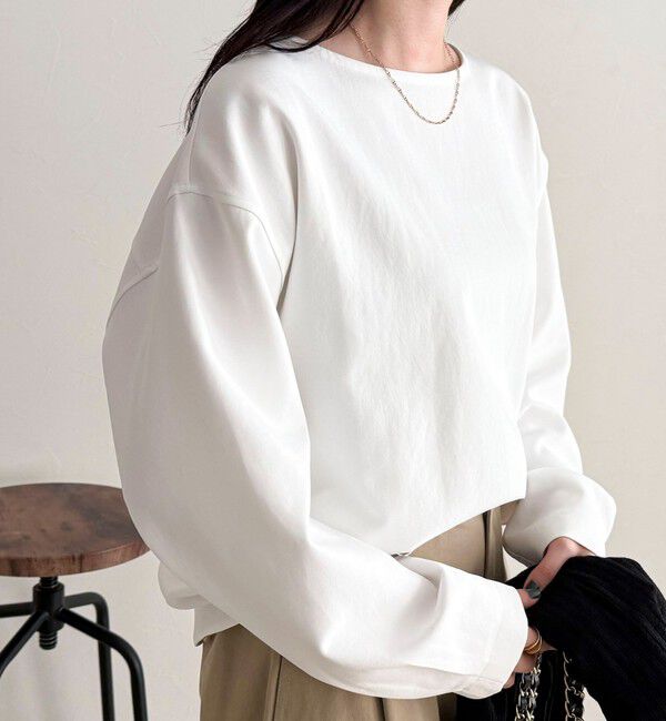 fredy emue「【セットアップ対応】パウダリーツイルコクーンブラウス」|シャツ・ブラウス|オフホワイト