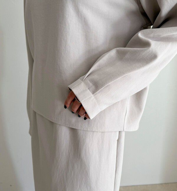 fredy emue「【セットアップ対応】パウダリーツイルコクーンブラウス」|シャツ・ブラウス|