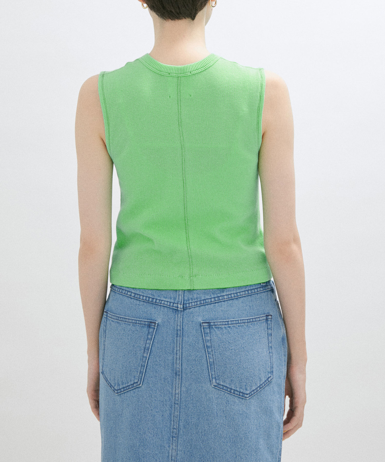 SALON adam et rope'「【Smile Cotton】ノースリーブプルオーバー/タンクトップ」|Tシャツ・カットソー|