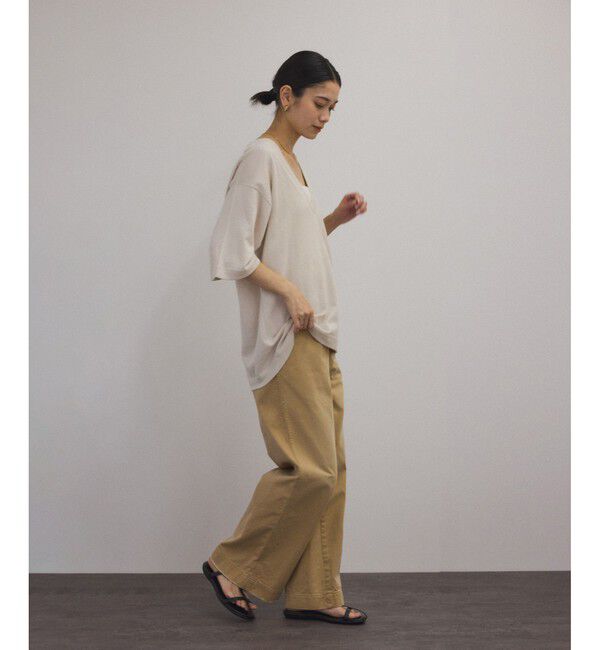 SALON adam et rope'「【J'aDoRe限定】【extreme cashmere（エクストリーム・カシミア）】deep V-neck T」|ニット・セーター|