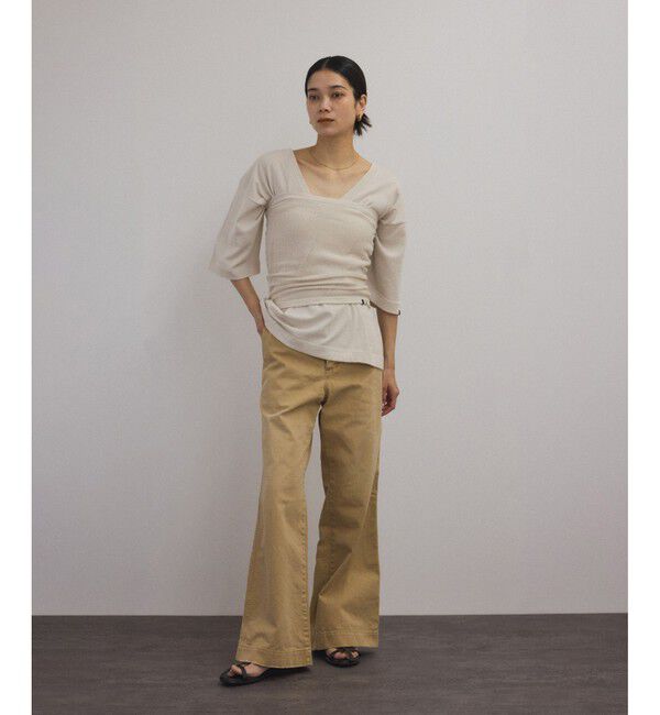 SALON adam et rope'「【J'aDoRe限定】【extreme cashmere（エクストリーム・カシミア）】deep V-neck T」|ニット・セーター|