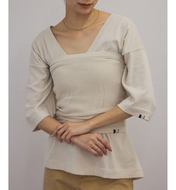 SALON adam et rope'「【J'aDoRe限定】【extreme cashmere（エクストリーム・カシミア）】deep V-neck T」|ニット・セーター|