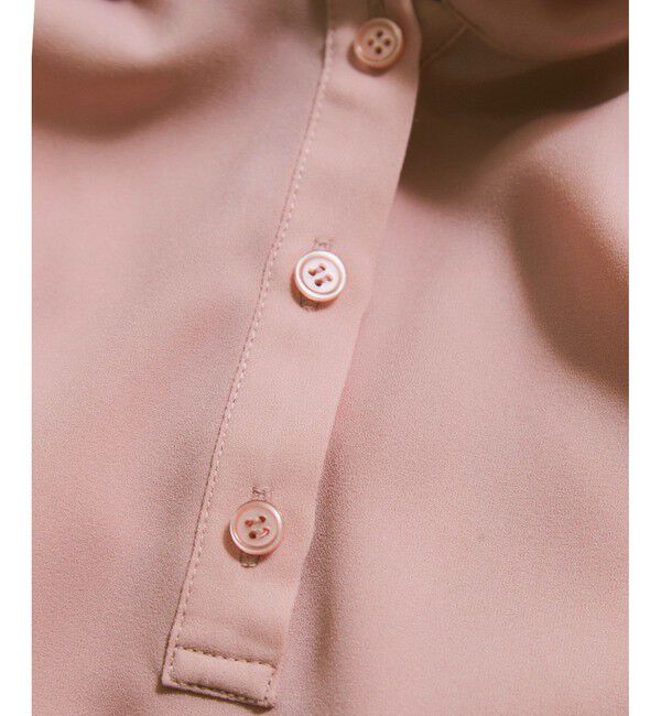 VIS「【WEB限定】【防シワ】フリルフレンチボウタイブラウス/通勤対応」|シャツ・ブラウス|