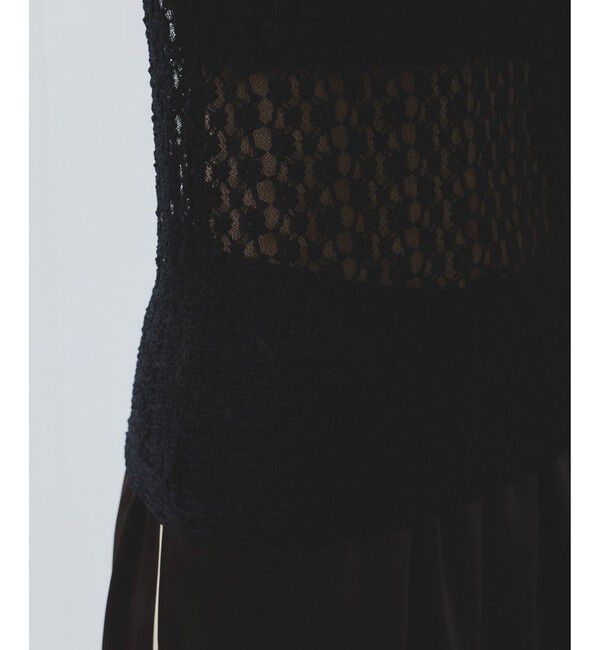 VIS「【WEB/一部店舗限定】レース配色プルオーバー」|Tシャツ・カットソー|