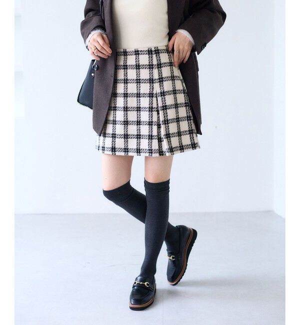 VIS「ロービングチェックミニスカート」|スカート|