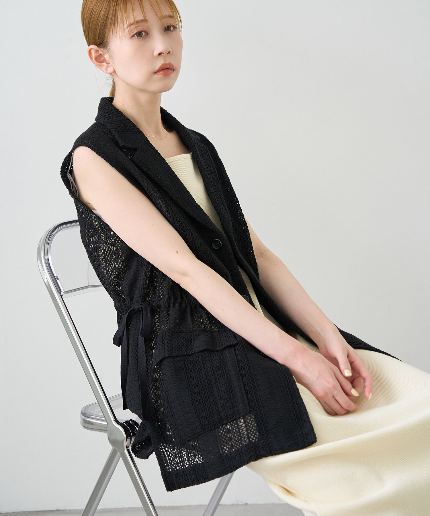 Rope&rsquo;Picnic「レースミリタリージレ」|ベスト・ジレ|