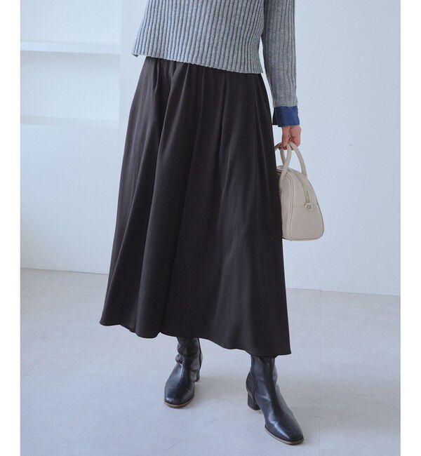 Rope&rsquo;Picnic「イージースカーチョ/着丈が選べる」|チノ|チャコール(06)