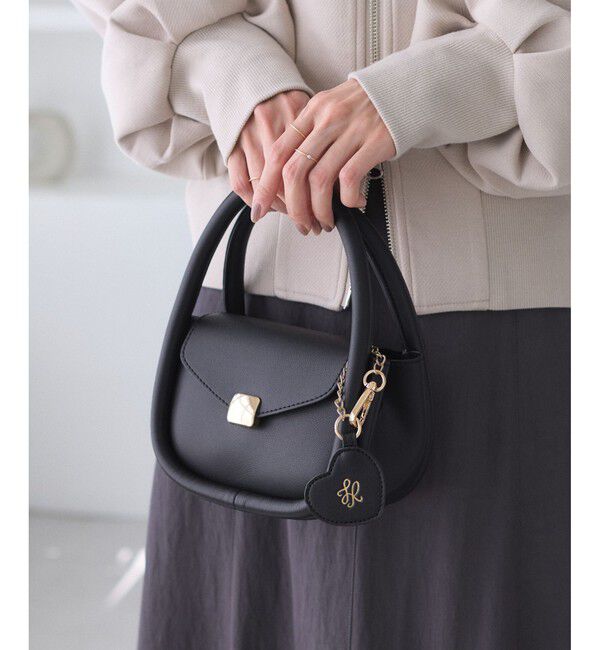 ROPE PICNIC PASSAGE「ハートチャーム付きミニレトルショルダーバッグ」|ショルダー・メッセンジャー|