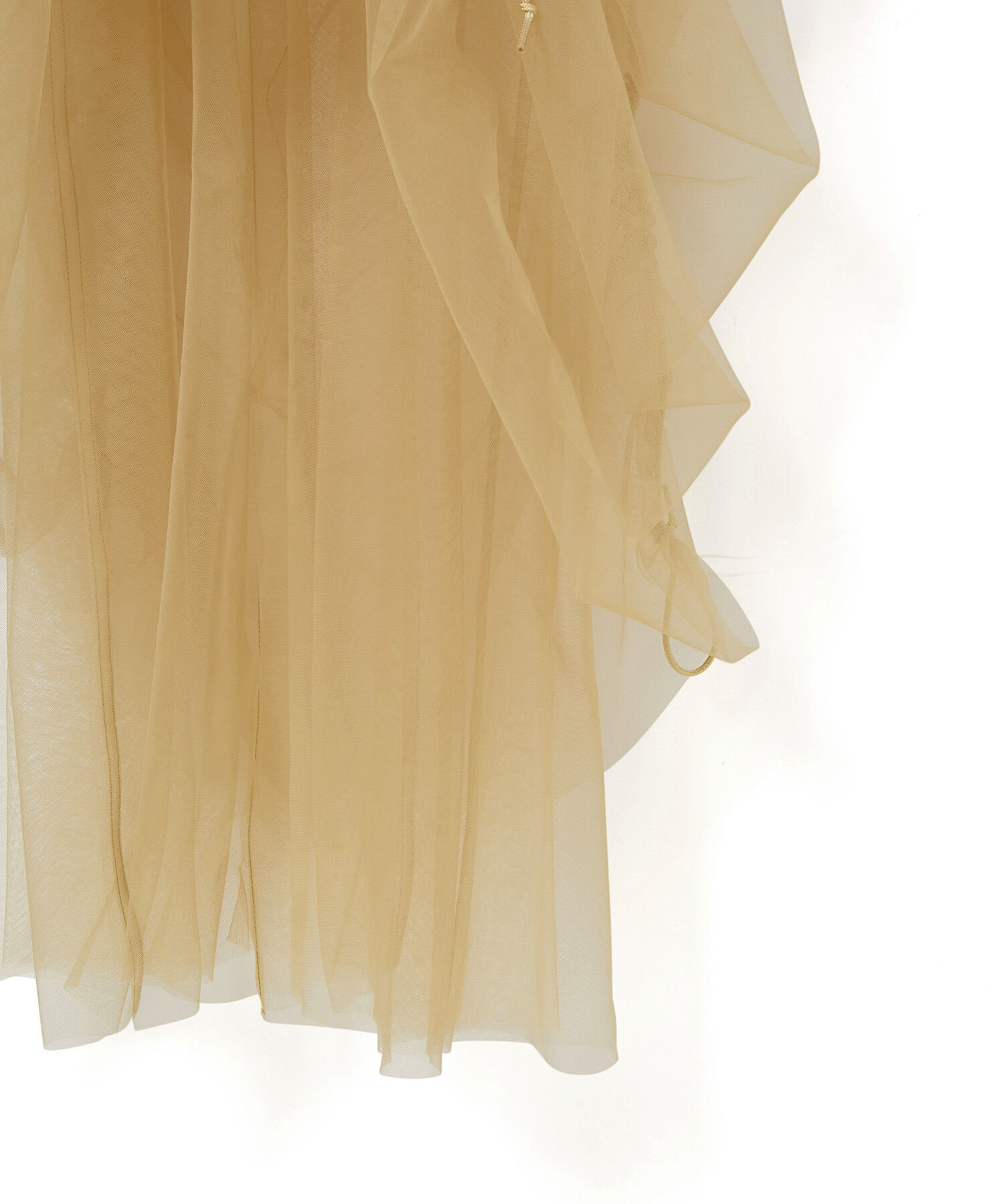 ADAM ET ROPE'「【逸品】ドロストリングチュールドレス」|ワンピース|