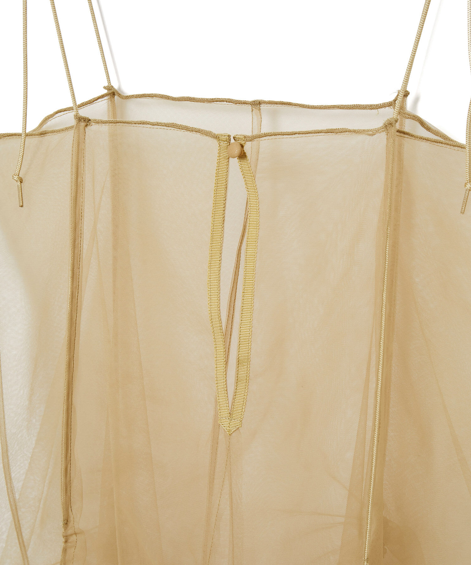 ADAM ET ROPE'「【逸品】ドロストリングチュールドレス」|ワンピース|