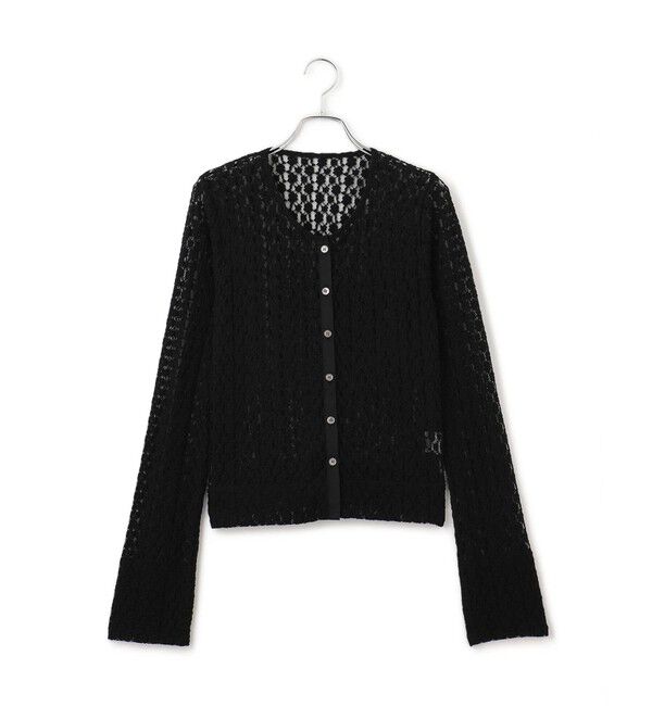 ADAM ET ROPE'「【WEB限定】レースジャージーカーディガン」|カーディガン|