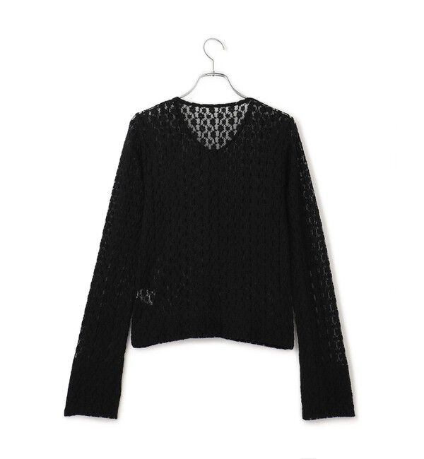 ADAM ET ROPE'「【WEB限定】レースジャージーカーディガン」|カーディガン|