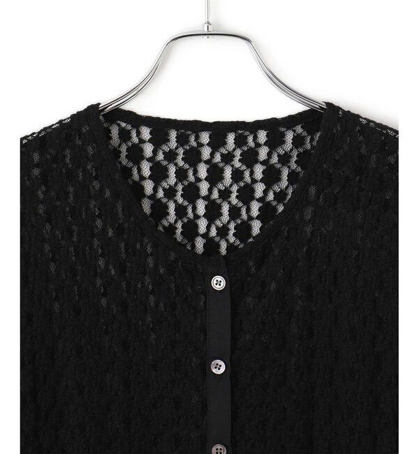 ADAM ET ROPE'「【WEB限定】レースジャージーカーディガン」|カーディガン|