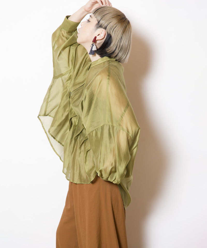 「イレギュラーヘムタックシアーシャツ」|シャツ・ブラウス|