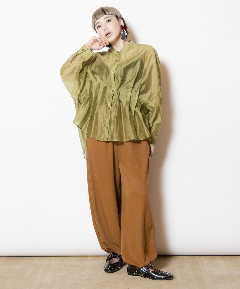  「イレギュラーヘムタックシアーシャツ」|シャツ・ブラウス|