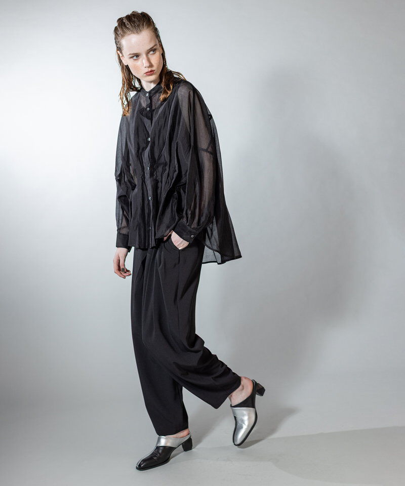  「イレギュラーヘムタックシアーシャツ」|シャツ・ブラウス|