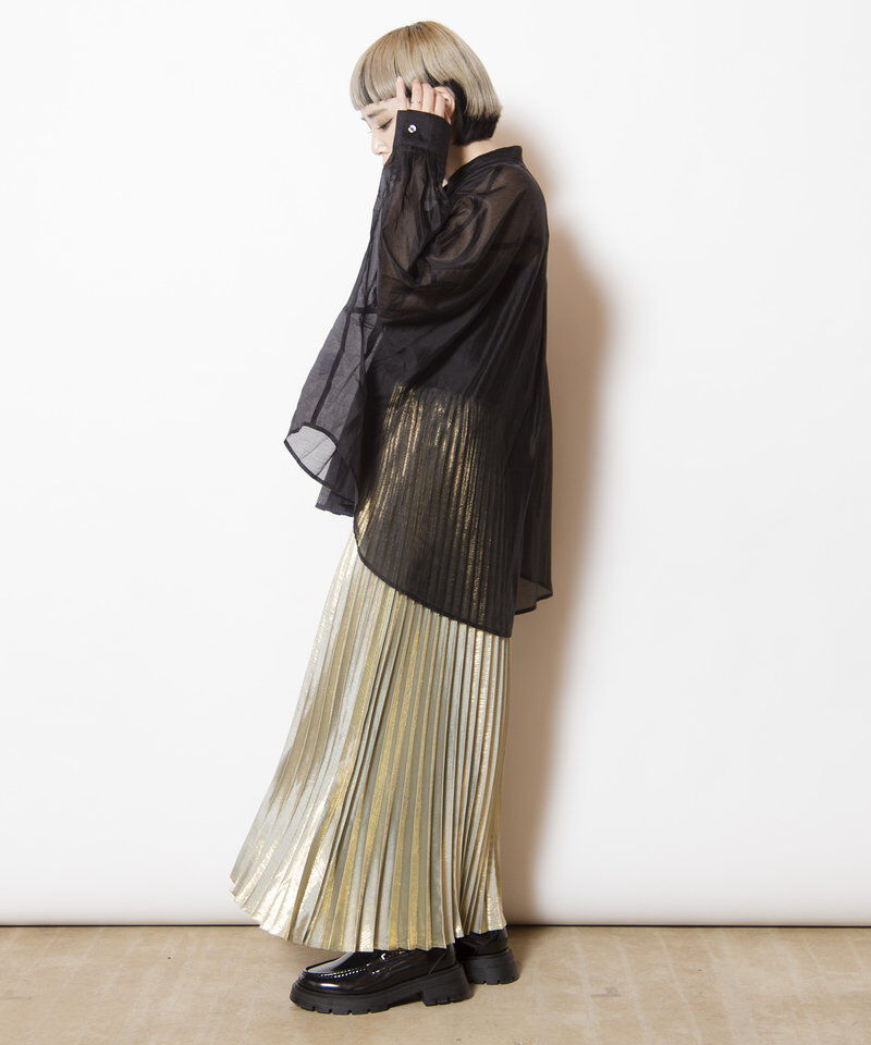  「イレギュラーヘムタックシアーシャツ」|シャツ・ブラウス|