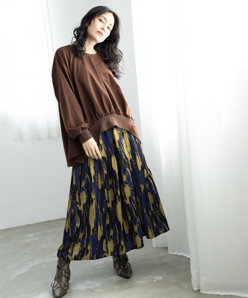  「ギャザープルオーバー」|Tシャツ・カットソー|