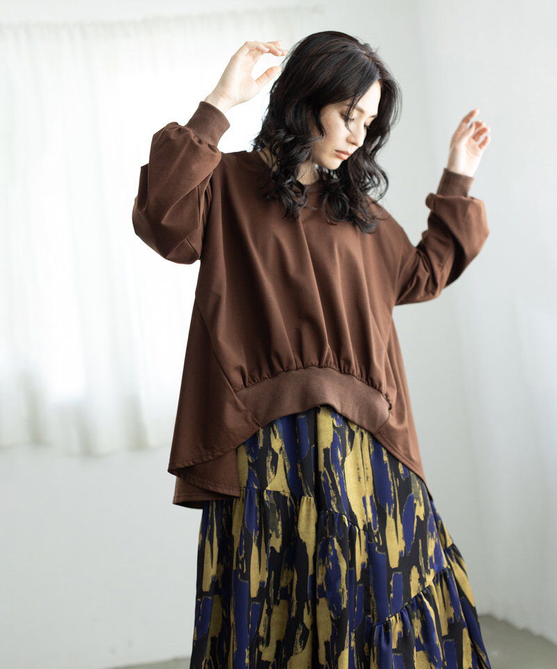  「ギャザープルオーバー」|Tシャツ・カットソー|